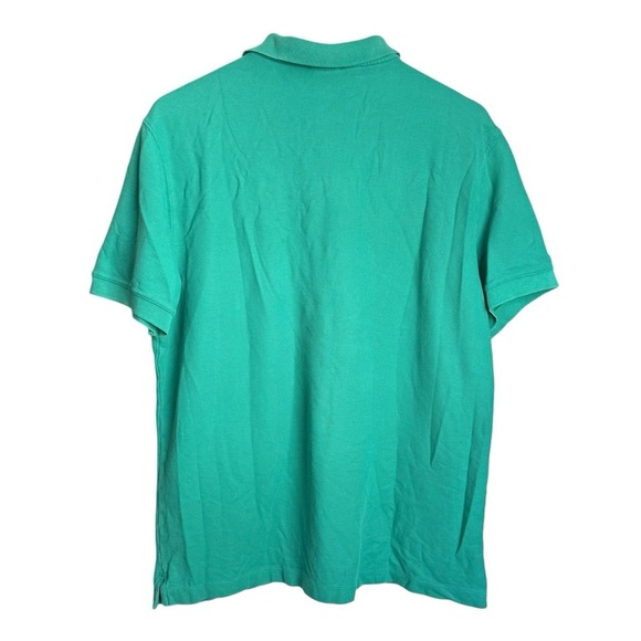 Patagonia P6 Pique Polo Shirt Men’s Large Green Short Sleeve Organic Cotton - Picture 3 of 10